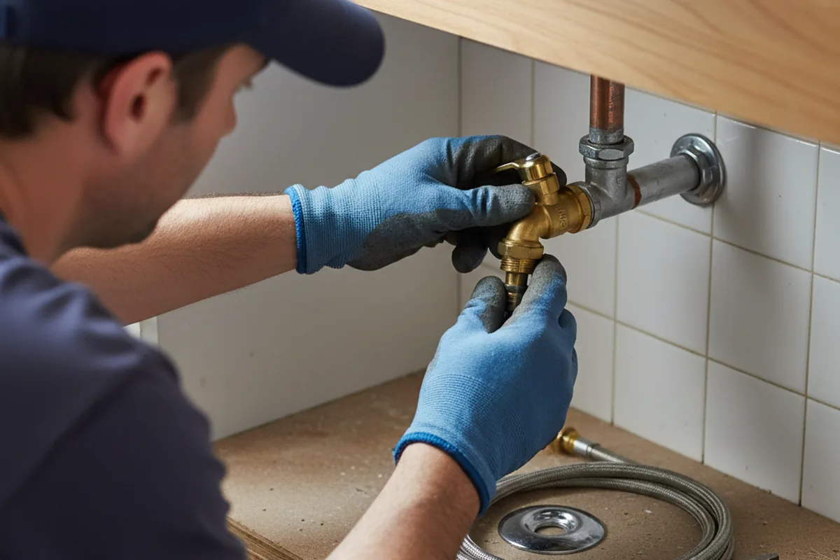 Shutoff valve and fitting work during Emergency Plumbing in Smiths Creek
